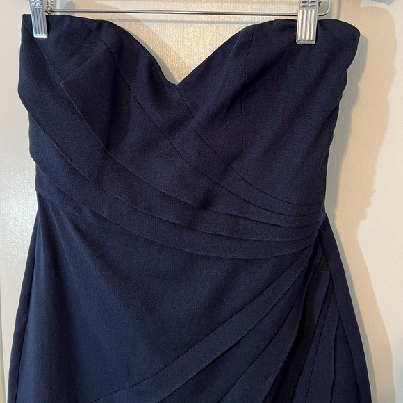 ARYN K. Princess Cut Strapless Navy Dress - Size Small 💙 - Picture 3 of 5